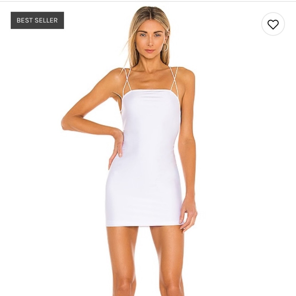 Kiki strappy mini dress white